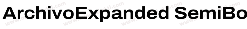 ArchivoExpanded SemiBold◆字体转换